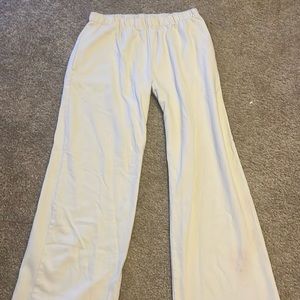 white brandy melville anastasia sweatpants